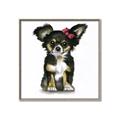 Picture of Pink Bow Chihuahua  _GroupedProduct_Square_Mini_ _GroupedProduct_Square_Canvas_Framed_