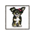 Picture of Pink Bow Chihuahua  _GroupedProduct_Square_Mini_ _GroupedProduct_Square_Canvas_Framed_