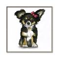 Picture of Pink Bow Chihuahua  _GroupedProduct_Square_Mini_ _GroupedProduct_Square_Canvas_Framed_