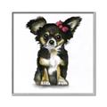 Picture of Pink Bow Chihuahua  _GroupedProduct_Square_Mini_ _GroupedProduct_Square_Canvas_Framed_