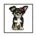 Picture of Pink Bow Chihuahua  _GroupedProduct_Square_Mini_ _GroupedProduct_Square_Canvas_Framed_