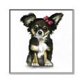 Picture of Pink Bow Chihuahua  _GroupedProduct_Square_Mini_ _GroupedProduct_Square_Canvas_Framed_