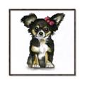 Picture of Pink Bow Chihuahua  _GroupedProduct_Square_Mini_ _GroupedProduct_Square_Canvas_Framed_