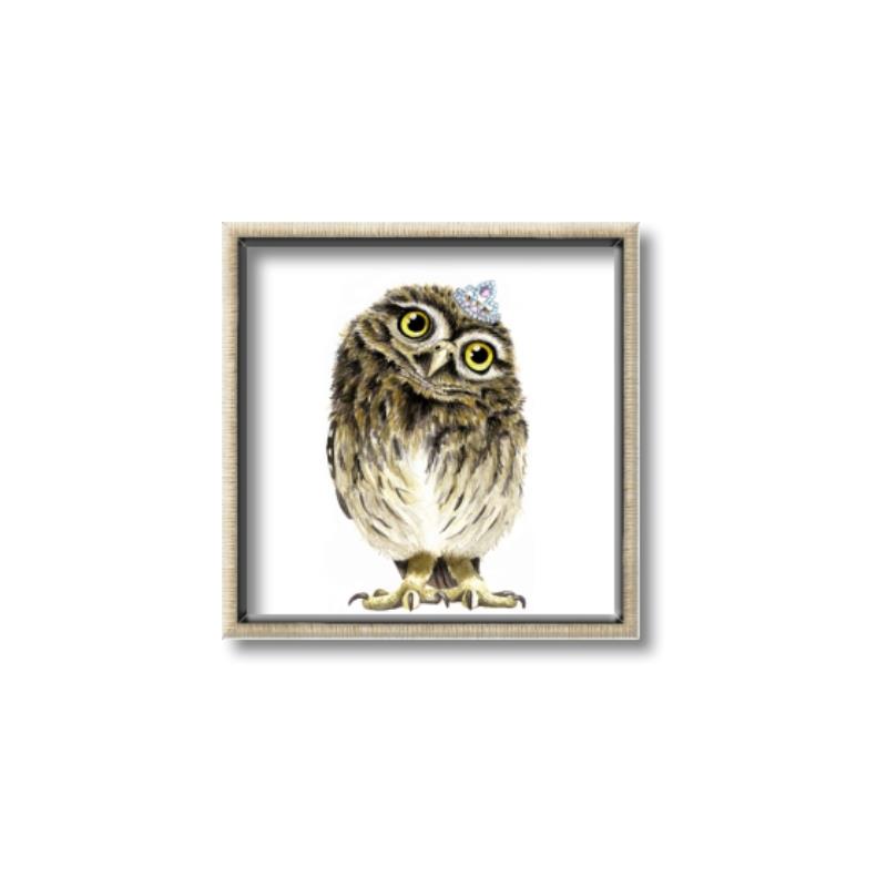 Picture of Princess Owl _GroupedProduct_Square_Mini_ _GroupedProduct_Square_Canvas_Framed_