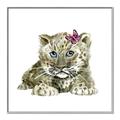 Picture of Lucy Leopard _GroupedProduct_Square_Mini_ _GroupedProduct_Square_Canvas_Framed_