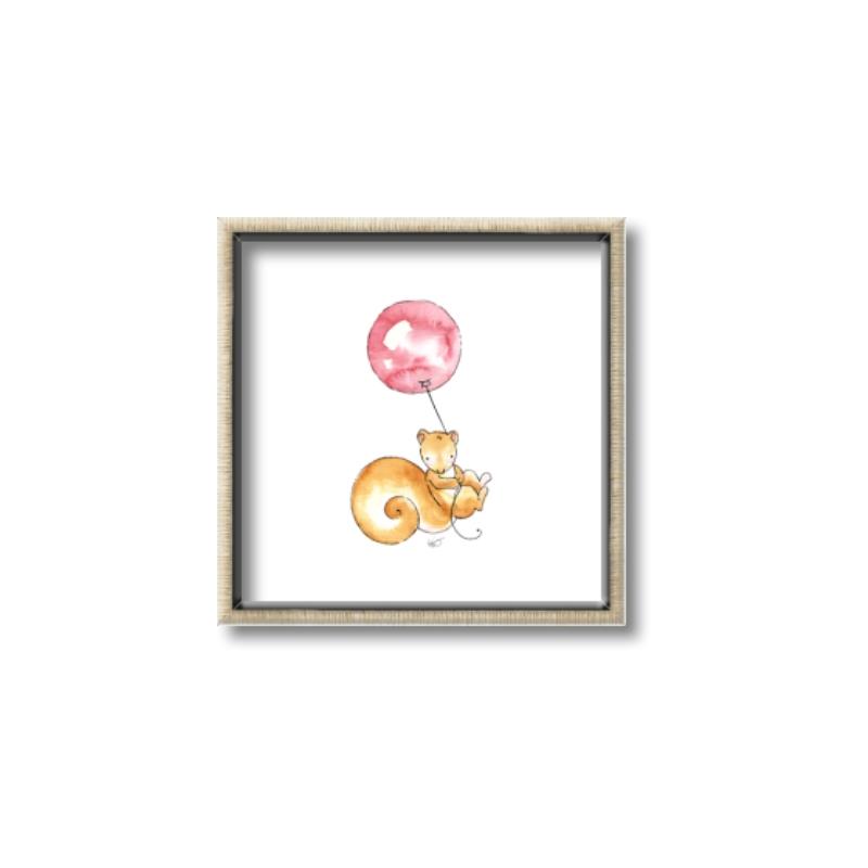 Picture of Red Balloon _GroupedProduct_Square_Mini_ _GroupedProduct_Square_Canvas_Framed_