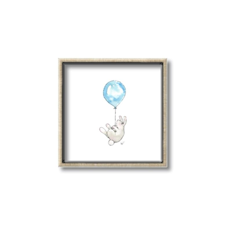 Picture of Blue Balloon _GroupedProduct_Square_Mini_ _GroupedProduct_Square_Canvas_Framed_