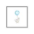 Picture of Blue Balloon _GroupedProduct_Square_Mini_ _GroupedProduct_Square_Canvas_Framed_