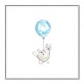 Picture of Blue Balloon _GroupedProduct_Square_Mini_ _GroupedProduct_Square_Canvas_Framed_