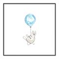 Picture of Blue Balloon _GroupedProduct_Square_Mini_ _GroupedProduct_Square_Canvas_Framed_