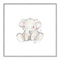 Picture of Baby Elephant _GroupedProduct_Square_Mini_ _GroupedProduct_Square_Canvas_Framed_