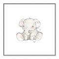 Picture of Baby Elephant _GroupedProduct_Square_Mini_ _GroupedProduct_Square_Canvas_Framed_