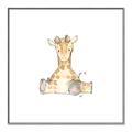 Picture of Baby Giraffe _GroupedProduct_Square_Mini_ _GroupedProduct_Square_Canvas_Framed_
