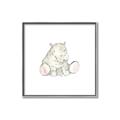 Picture of Baby Hippo _GroupedProduct_Square_Mini_ _GroupedProduct_Square_Canvas_Framed_