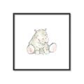 Picture of Baby Hippo _GroupedProduct_Square_Mini_ _GroupedProduct_Square_Canvas_Framed_