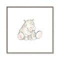 Picture of Baby Hippo _GroupedProduct_Square_Mini_ _GroupedProduct_Square_Canvas_Framed_