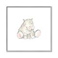 Picture of Baby Hippo _GroupedProduct_Square_Mini_ _GroupedProduct_Square_Canvas_Framed_
