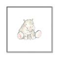 Picture of Baby Hippo _GroupedProduct_Square_Mini_ _GroupedProduct_Square_Canvas_Framed_