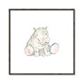 Picture of Baby Hippo _GroupedProduct_Square_Mini_ _GroupedProduct_Square_Canvas_Framed_