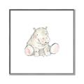 Picture of Baby Hippo _GroupedProduct_Square_Mini_ _GroupedProduct_Square_Canvas_Framed_