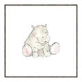 Picture of Baby Hippo _GroupedProduct_Square_Mini_ _GroupedProduct_Square_Canvas_Framed_