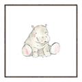 Picture of Baby Hippo _GroupedProduct_Square_Mini_ _GroupedProduct_Square_Canvas_Framed_
