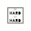 Picture of Nap Hard Play Hard I _GroupedProduct_Square_Mini_ _GroupedProduct_Square_Canvas_Framed_