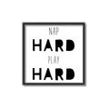 Picture of Nap Hard Play Hard I _GroupedProduct_Square_Mini_ _GroupedProduct_Square_Canvas_Framed_