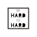 Picture of Nap Hard Play Hard I _GroupedProduct_Square_Mini_ _GroupedProduct_Square_Canvas_Framed_