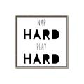 Picture of Nap Hard Play Hard I _GroupedProduct_Square_Mini_ _GroupedProduct_Square_Canvas_Framed_