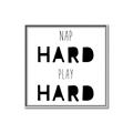 Picture of Nap Hard Play Hard I _GroupedProduct_Square_Mini_ _GroupedProduct_Square_Canvas_Framed_