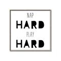 Picture of Nap Hard Play Hard I _GroupedProduct_Square_Mini_ _GroupedProduct_Square_Canvas_Framed_