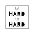 Picture of Nap Hard Play Hard I _GroupedProduct_Square_Mini_ _GroupedProduct_Square_Canvas_Framed_