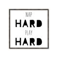 Picture of Nap Hard Play Hard I _GroupedProduct_Square_Mini_ _GroupedProduct_Square_Canvas_Framed_