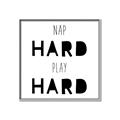 Picture of Nap Hard Play Hard I _GroupedProduct_Square_Mini_ _GroupedProduct_Square_Canvas_Framed_