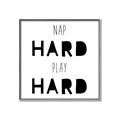 Picture of Nap Hard Play Hard I _GroupedProduct_Square_Mini_ _GroupedProduct_Square_Canvas_Framed_
