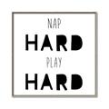 Picture of Nap Hard Play Hard I _GroupedProduct_Square_Mini_ _GroupedProduct_Square_Canvas_Framed_