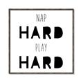 Picture of Nap Hard Play Hard I _GroupedProduct_Square_Mini_ _GroupedProduct_Square_Canvas_Framed_