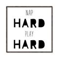 Picture of Nap Hard Play Hard I _GroupedProduct_Square_Mini_ _GroupedProduct_Square_Canvas_Framed_