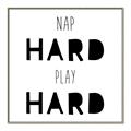 Picture of Nap Hard Play Hard I _GroupedProduct_Square_Mini_ _GroupedProduct_Square_Canvas_Framed_
