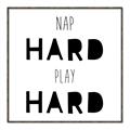 Picture of Nap Hard Play Hard I _GroupedProduct_Square_Mini_ _GroupedProduct_Square_Canvas_Framed_
