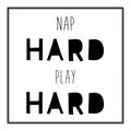 Picture of Nap Hard Play Hard I _GroupedProduct_Square_Mini_ _GroupedProduct_Square_Canvas_Framed_