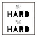 Picture of Nap Hard Play Hard I _GroupedProduct_Square_Mini_ _GroupedProduct_Square_Canvas_Framed_