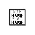 Picture of Nap Hard Play Hard II _GroupedProduct_Square_Mini_ _GroupedProduct_Square_Canvas_Framed_