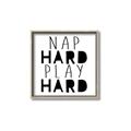 Picture of Nap Hard Play Hard II _GroupedProduct_Square_Mini_ _GroupedProduct_Square_Canvas_Framed_