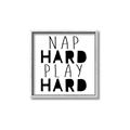 Picture of Nap Hard Play Hard II _GroupedProduct_Square_Mini_ _GroupedProduct_Square_Canvas_Framed_