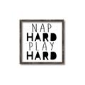 Picture of Nap Hard Play Hard II _GroupedProduct_Square_Mini_ _GroupedProduct_Square_Canvas_Framed_