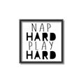 Picture of Nap Hard Play Hard II _GroupedProduct_Square_Mini_ _GroupedProduct_Square_Canvas_Framed_