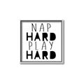 Picture of Nap Hard Play Hard II _GroupedProduct_Square_Mini_ _GroupedProduct_Square_Canvas_Framed_
