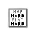 Picture of Nap Hard Play Hard II _GroupedProduct_Square_Mini_ _GroupedProduct_Square_Canvas_Framed_